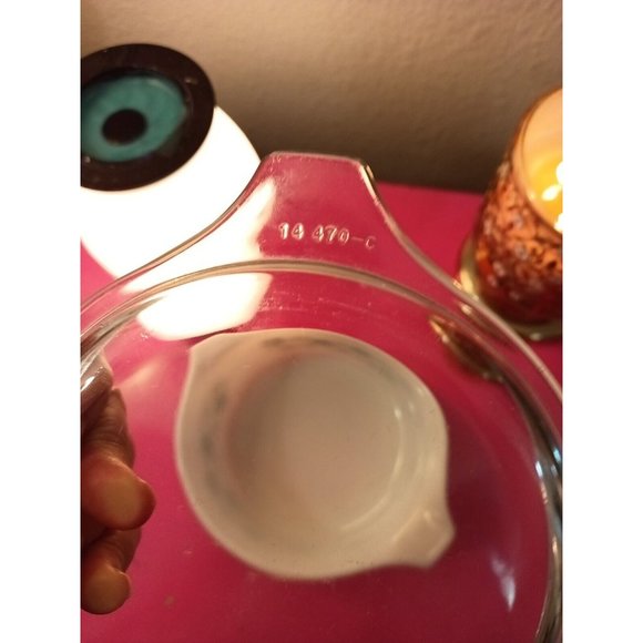 Pyrex Vintage Floral Print Green/White 1 1/2 Pint Casserole Ovenwear Dish & Lid - Picture 6 of 9